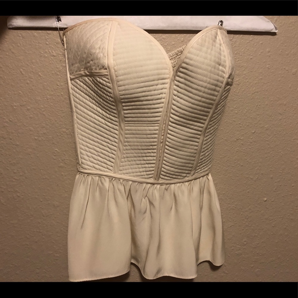 Parker silk bustier top